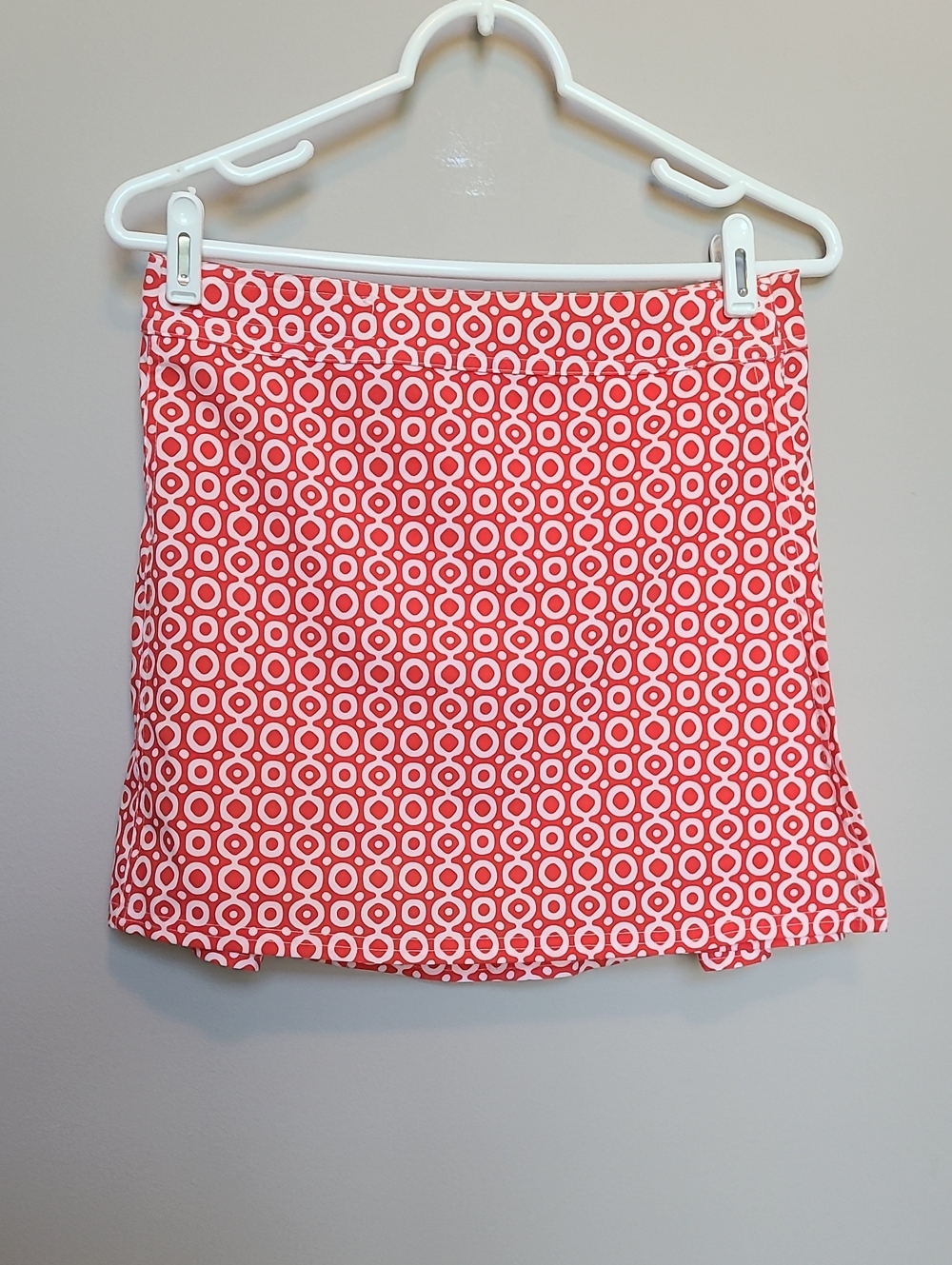 Rip Skirt Red White Circles Short Wrap Skirt